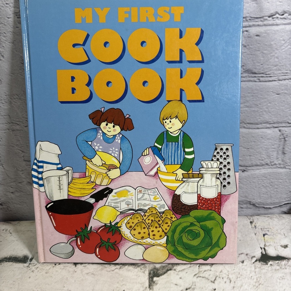Vintage 1987 My First Library First Cook‎ Book Kids Cookbook Illustrated